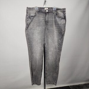 DC Jeans Grey Cotton Slim Leg Pants Size 20
